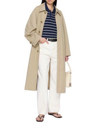 Figure View - Click To Enlarge - DUNST - Striped Polo Knit Top