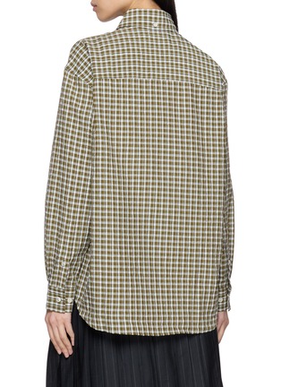 Back View - Click To Enlarge - DUNST - Button Down Checked Shirt