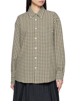 Main View - Click To Enlarge - DUNST - Button Down Checked Shirt