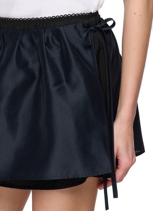  - DUNST - Drawstring Layered Hem Volume Mini Skirt