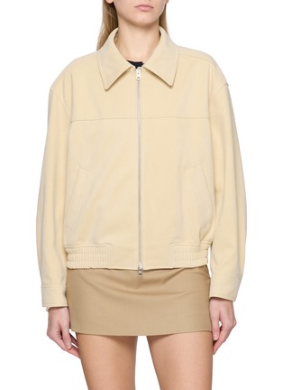 Main View - Click To Enlarge - DUNST - Vegan Suede Collared Blouson