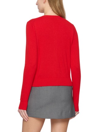 Back View - Click To Enlarge - DUNST - Essential Crewneck Knit Cardigan