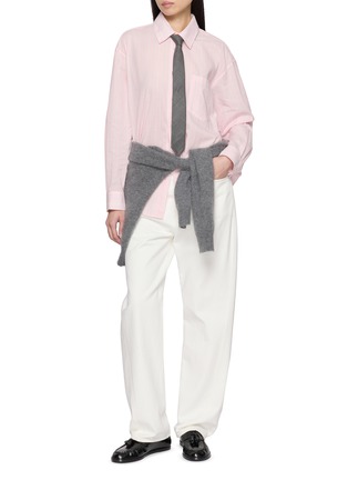 Figure View - Click To Enlarge - DUNST - Striped Pocket Shirt