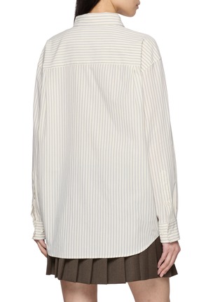Back View - Click To Enlarge - DUNST - Striped Pocket Shirt