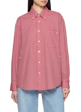 Main View - Click To Enlarge - DUNST - Button Down Checked Shirt