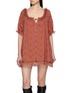 FREE PEOPLE Juno Lace Trim Embroidered Cotton Mini Dress