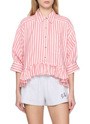 Main View - Click To Enlarge - FREE PEOPLE - Bailey Striped Shirt