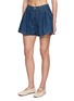 Detail View - Click To Enlarge - FREE PEOPLE - Griselda Cotton Denim Shirt Shorts Set