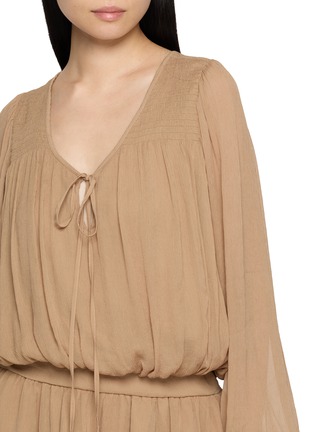  - FREE PEOPLE - Sunbeam Tie Neck Mini Dress