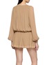 Back View - Click To Enlarge - FREE PEOPLE - Sunbeam Tie Neck Mini Dress