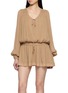 FREE PEOPLE Sunbeam Tie Neck Mini Dress