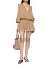 Figure View - Click To Enlarge - FREE PEOPLE - Sunbeam Tie Neck Mini Dress