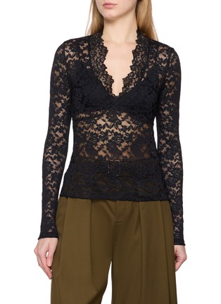 Main View - Click To Enlarge - FREE PEOPLE - All Day Lace Top
