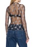Back View - Click To Enlarge - FREE PEOPLE - Two Tone Lady Lux Mesh Top