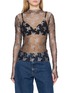 FREE PEOPLE Two Tone Lady Lux Mesh Top
