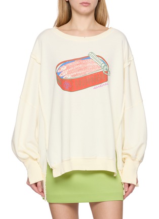 Main View - Click To Enlarge - FREE PEOPLE - Printed Graphic Camden Sweater