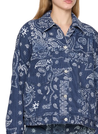  - FREE PEOPLE - Opal Swing Printed Denim Jacket