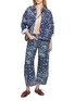 Figure View - Click To Enlarge - FREE PEOPLE - Good Luck Printed Denim Barrel Pants