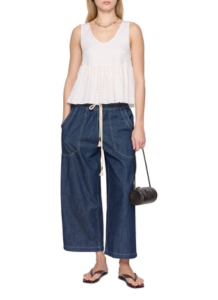 Figure View - Click To Enlarge - FREE PEOPLE - Easy Peasy Denim Pants