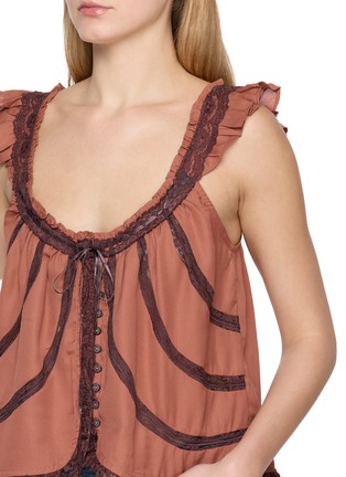  - FREE PEOPLE - Mabel Lace Trim Top