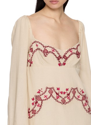  - FREE PEOPLE - Bali Marlene Embroidered Cotton Mini Dress