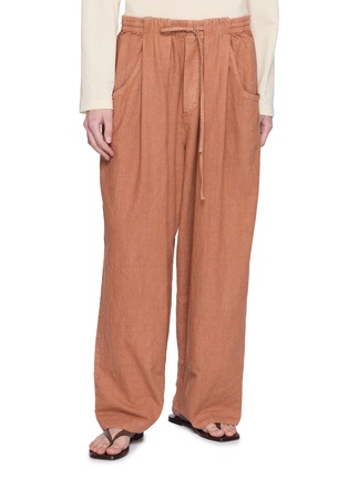 Main View - Click To Enlarge - FREE PEOPLE - Chambers Laid Back Drawstring Waistband Pants