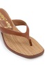 Detail View - Click To Enlarge - SAM EDELMAN - Dollie 55 Braided Raffia Leather Thong Sandals