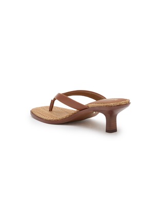  - SAM EDELMAN - Dollie 55 Braided Raffia Leather Thong Sandals