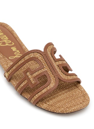 Detail View - Click To Enlarge - SAM EDELMAN - Bay Braided Raffia Sandals