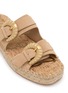 Detail View - Click To Enlarge - SAM EDELMAN - Tabbey Suede Leather Espadrille Platform Sandals