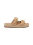 Main View - Click To Enlarge - SAM EDELMAN - Tabbey Suede Leather Espadrille Platform Sandals