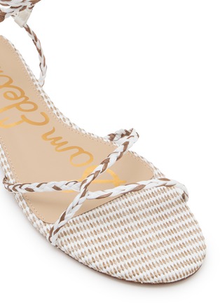 Detail View - Click To Enlarge - SAM EDELMAN - Ellina Braid Braided Raffia Sandals
