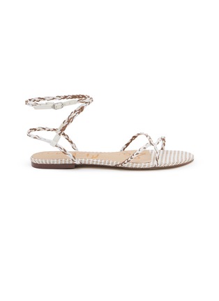 Main View - Click To Enlarge - SAM EDELMAN - Ellina Braid Braided Raffia Sandals