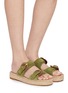 Figure View - Click To Enlarge - SAM EDELMAN - Tabbey Suede Leather Espadrille Platform Sandals