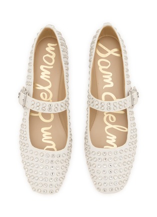 Detail View - Click To Enlarge - SAM EDELMAN - Michaela Gem Leather Mary Jane Flats
