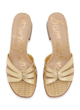 Detail View - Click To Enlarge - SAM EDELMAN - Farrin 50 Braided Raffia Leather Sandals