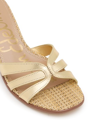 Detail View - Click To Enlarge - SAM EDELMAN - Farrin 50 Braided Raffia Leather Sandals