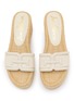 Detail View - Click To Enlarge - SAM EDELMAN - Pauleena 60 Braided Raffia Leather Sandals