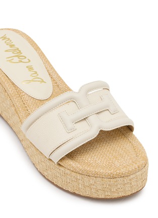 Detail View - Click To Enlarge - SAM EDELMAN - Pauleena 60 Braided Raffia Leather Sandals