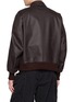 Back View - Click To Enlarge - TECLOR - Vegan Leather Flight Jacket