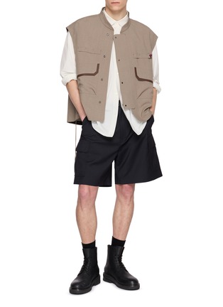 Figure View - Click To Enlarge - TECLOR - Collared Button Up Shirt