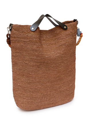 Detail View - Click To Enlarge - MY BOB - Optimiste Raffia Tote Bag