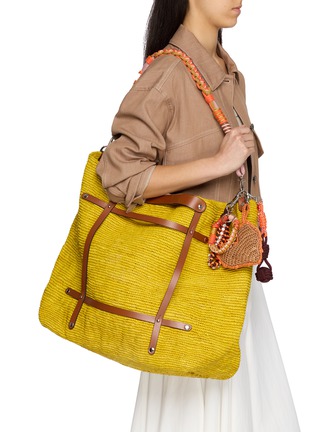 Front View - Click To Enlarge - MY BOB - Candide Raffia Tote Bag