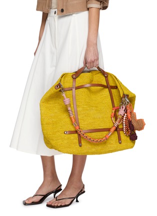Figure View - Click To Enlarge - MY BOB - Candide Raffia Tote Bag