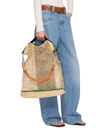 Front View - Click To Enlarge - MY BOB - Colin Raffia Tote Bag