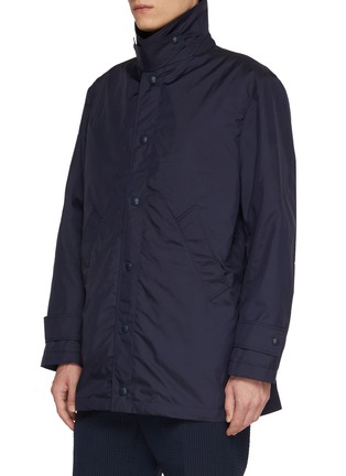 Detail View - Click To Enlarge - THOM BROWNE - Contrast Hood Windbreaker Jacket
