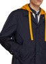  - THOM BROWNE - Contrast Hood Windbreaker Jacket