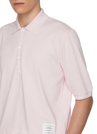  - THOM BROWNE - Overdyed 4-Bar Garment Dyed Cotton Jersey Polo Shirt