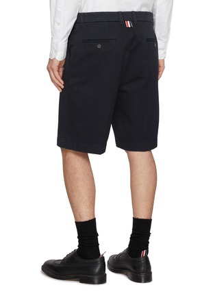 Back View - Click To Enlarge - THOM BROWNE - Cotton Twill Chino Shorts