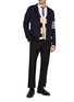 Figure View - Click To Enlarge - THOM BROWNE - Horizontal Thick Stripe 4 Bar Cotton Cardigan